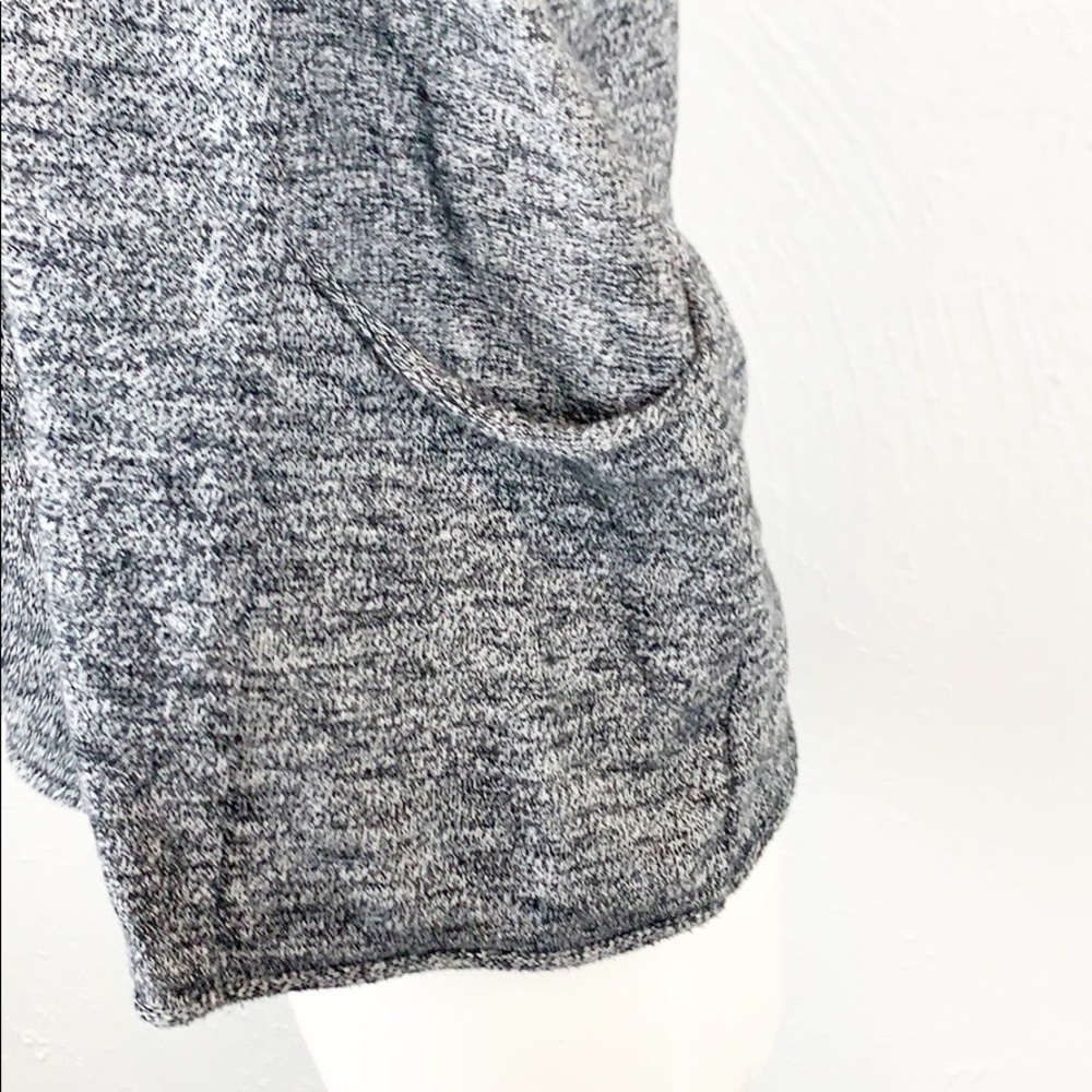Zara Knit Gray Marled Boatneck Sweater w Pockets! - Picture 3 of 6